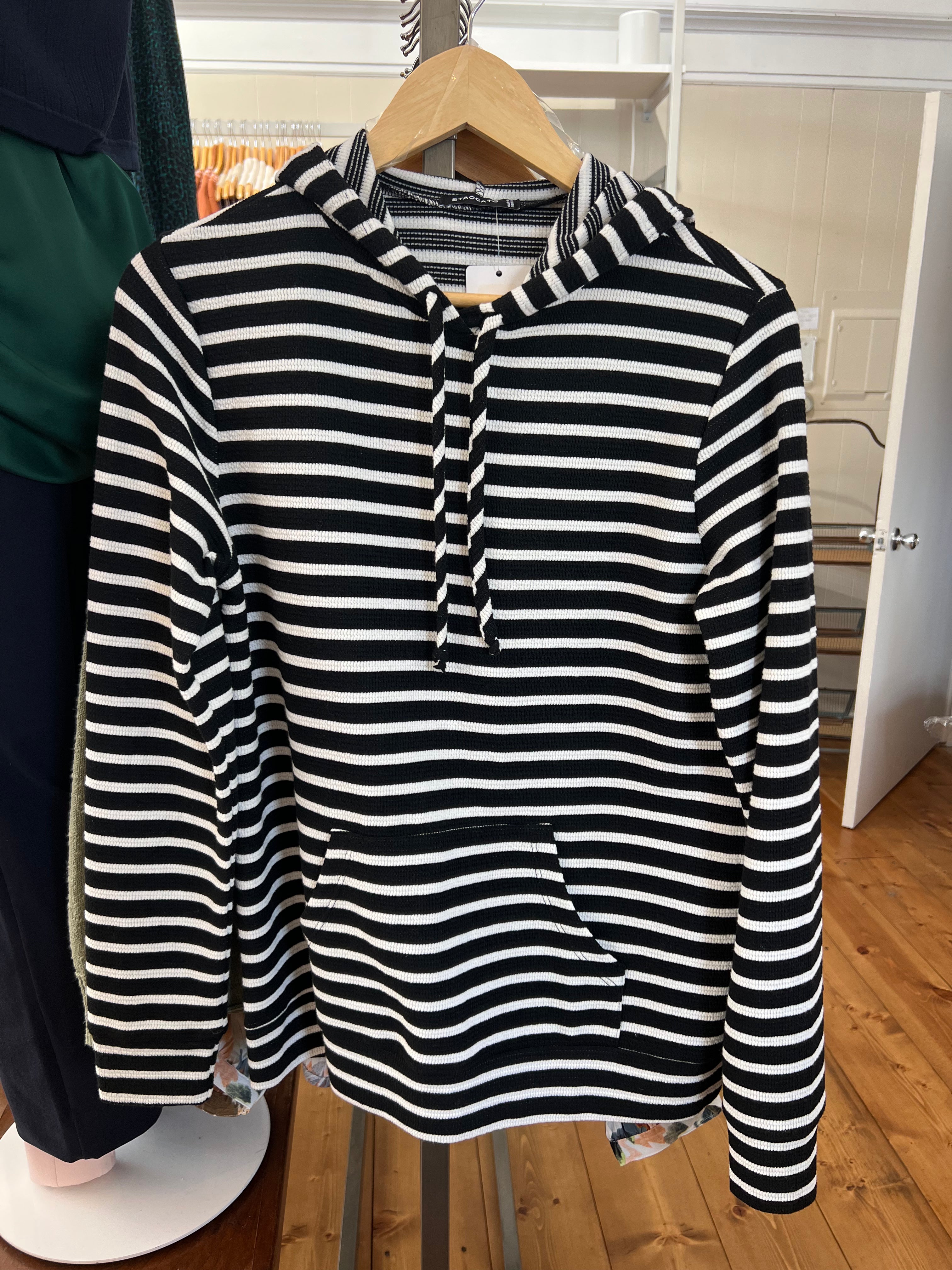 Striped Hooded Tee