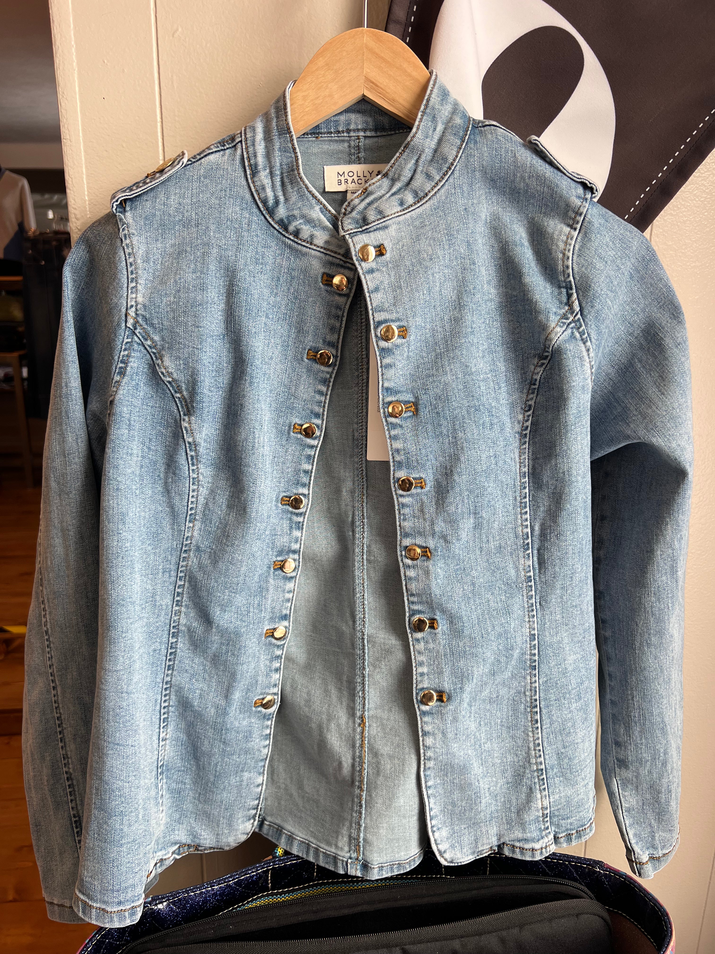 Ladies Open Denim Jacket