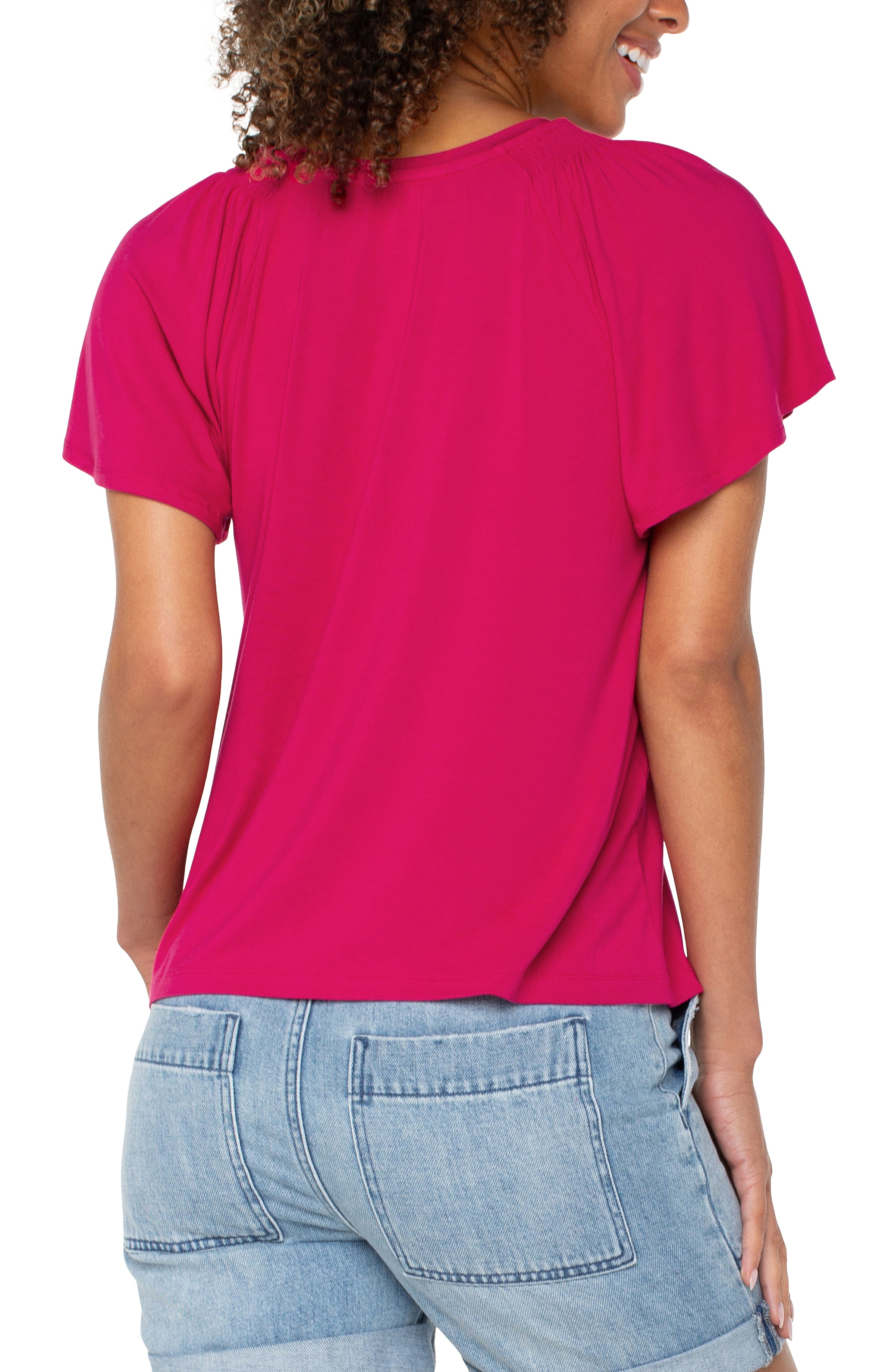 Liverpool Flutter Sleeve Top