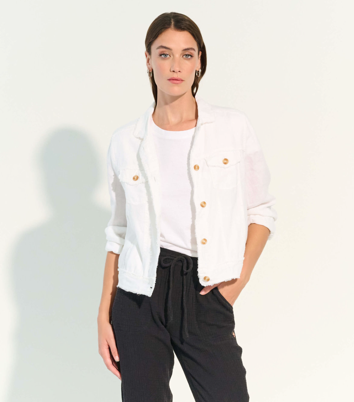 Linen Jacket - White
