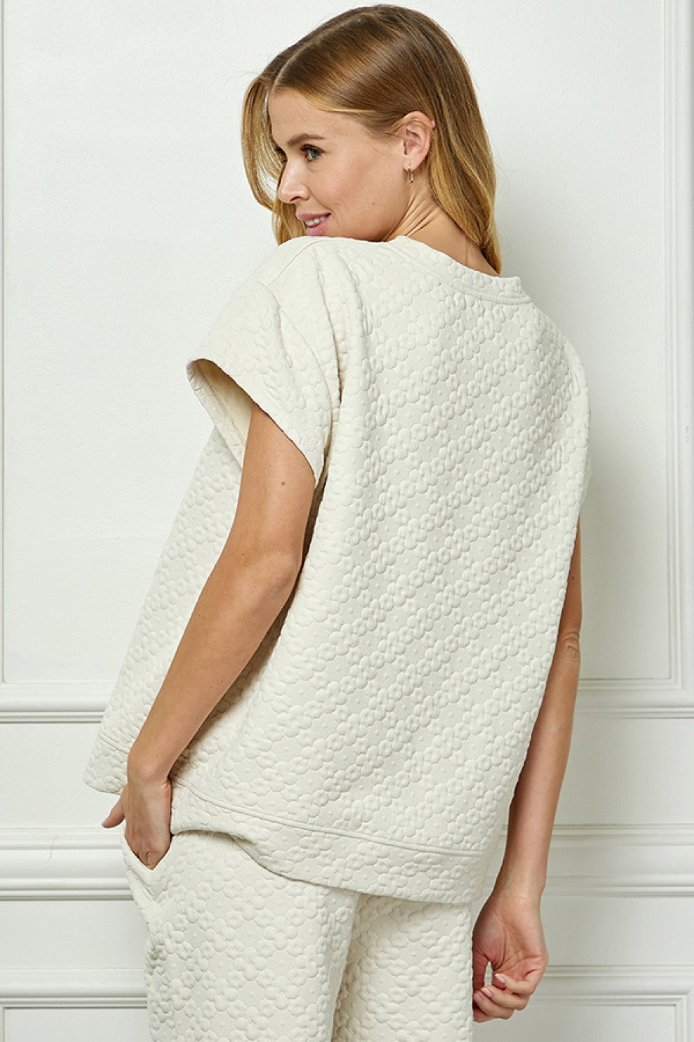 Flower Textured Lounge Top