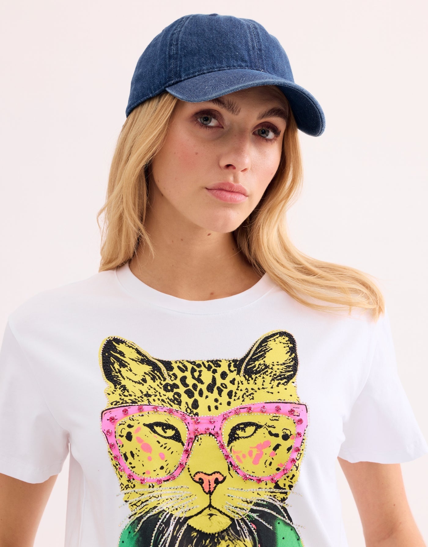 Embellished Graphic Tiger T-Shirt