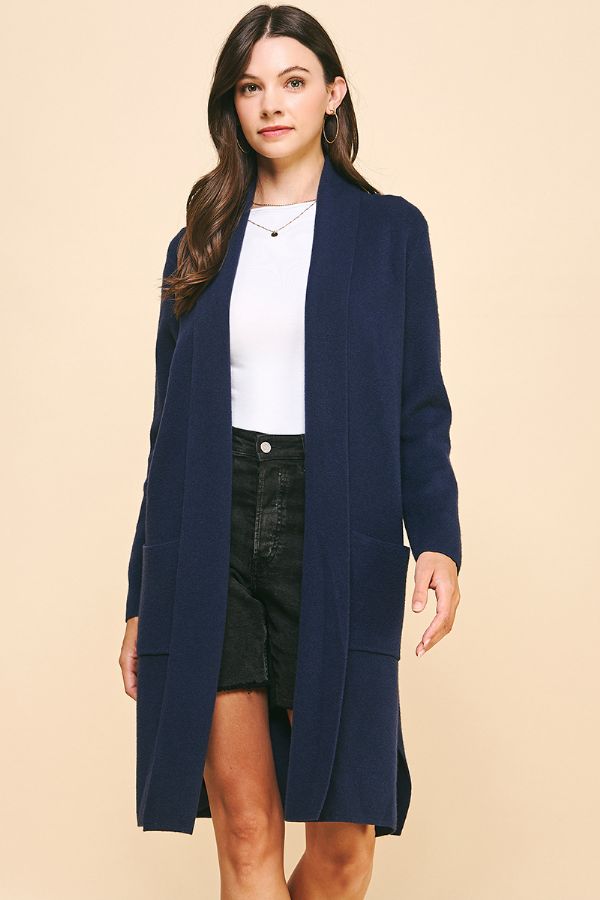 Long Sleeve Open Front Cardigan