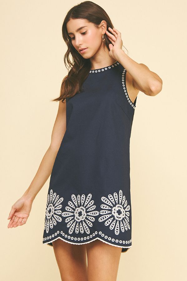 Naomi Summer Scallop Dress