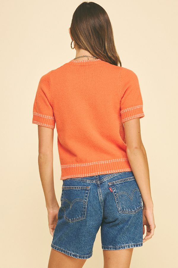 Margot Short Sleeve Sweater Top
