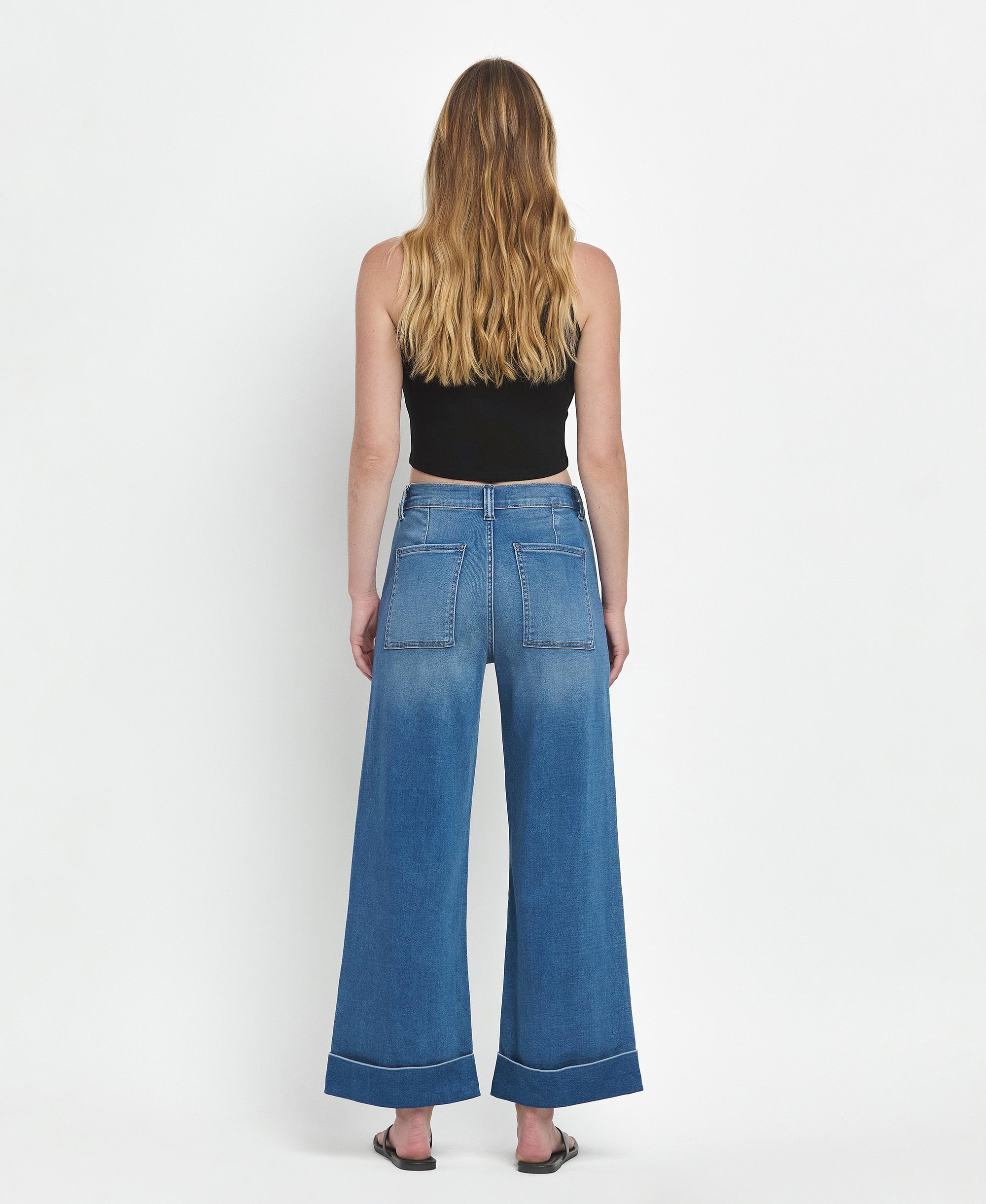 Weekend Cuffed Denim by Vervet