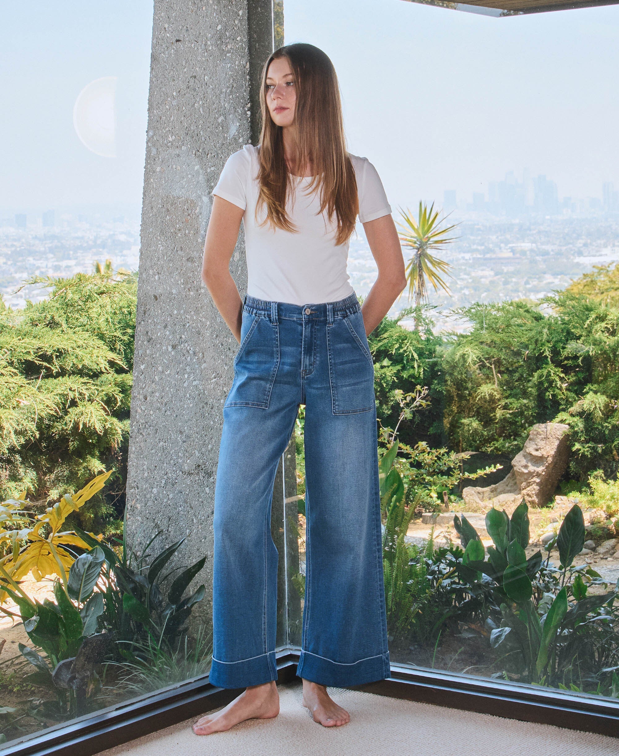 Weekend Cuffed Denim by Vervet