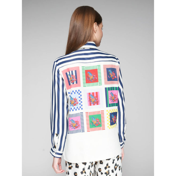 Villagallo Tea Animal Print Blouse