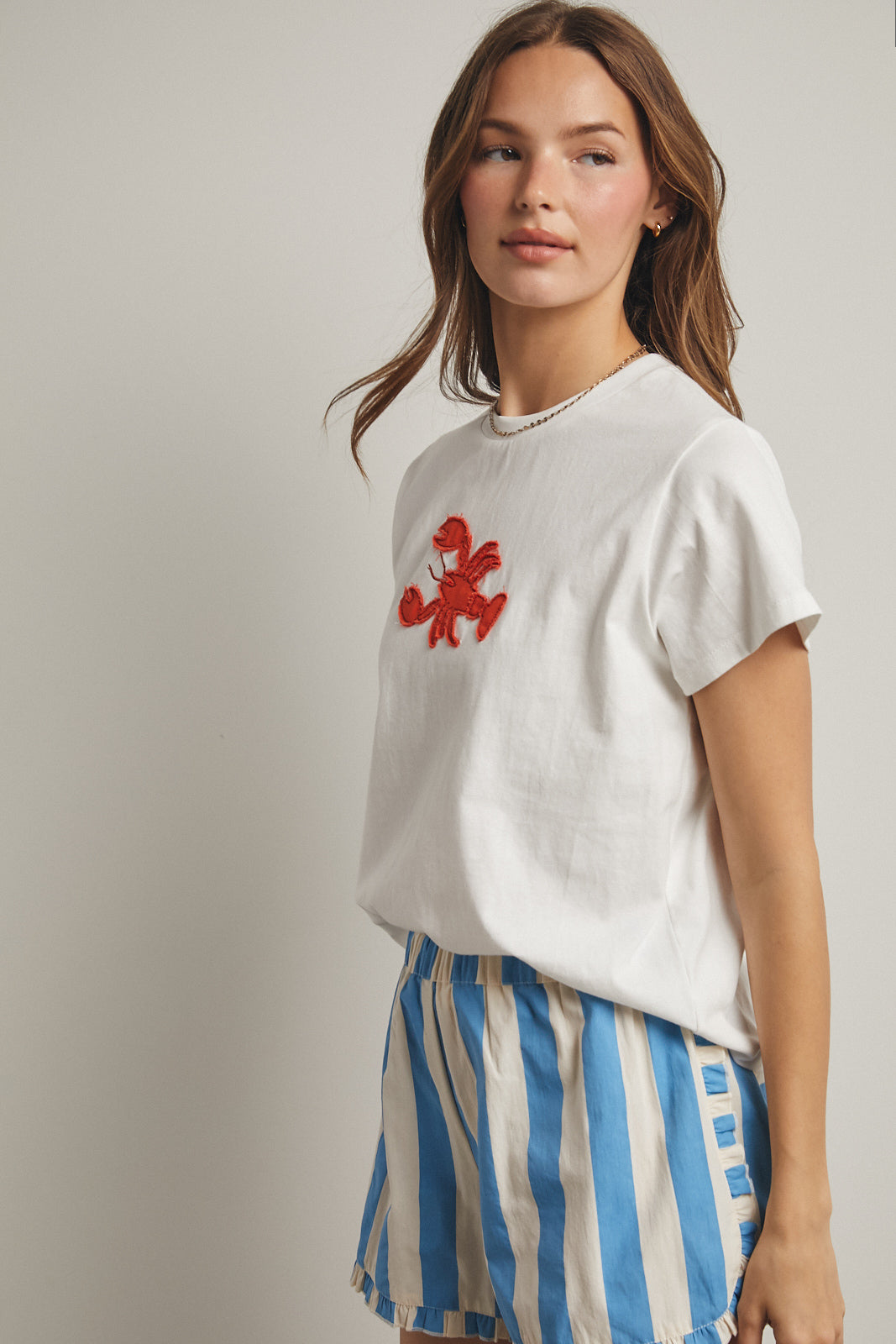 Alexa Applique Lobster Tee
