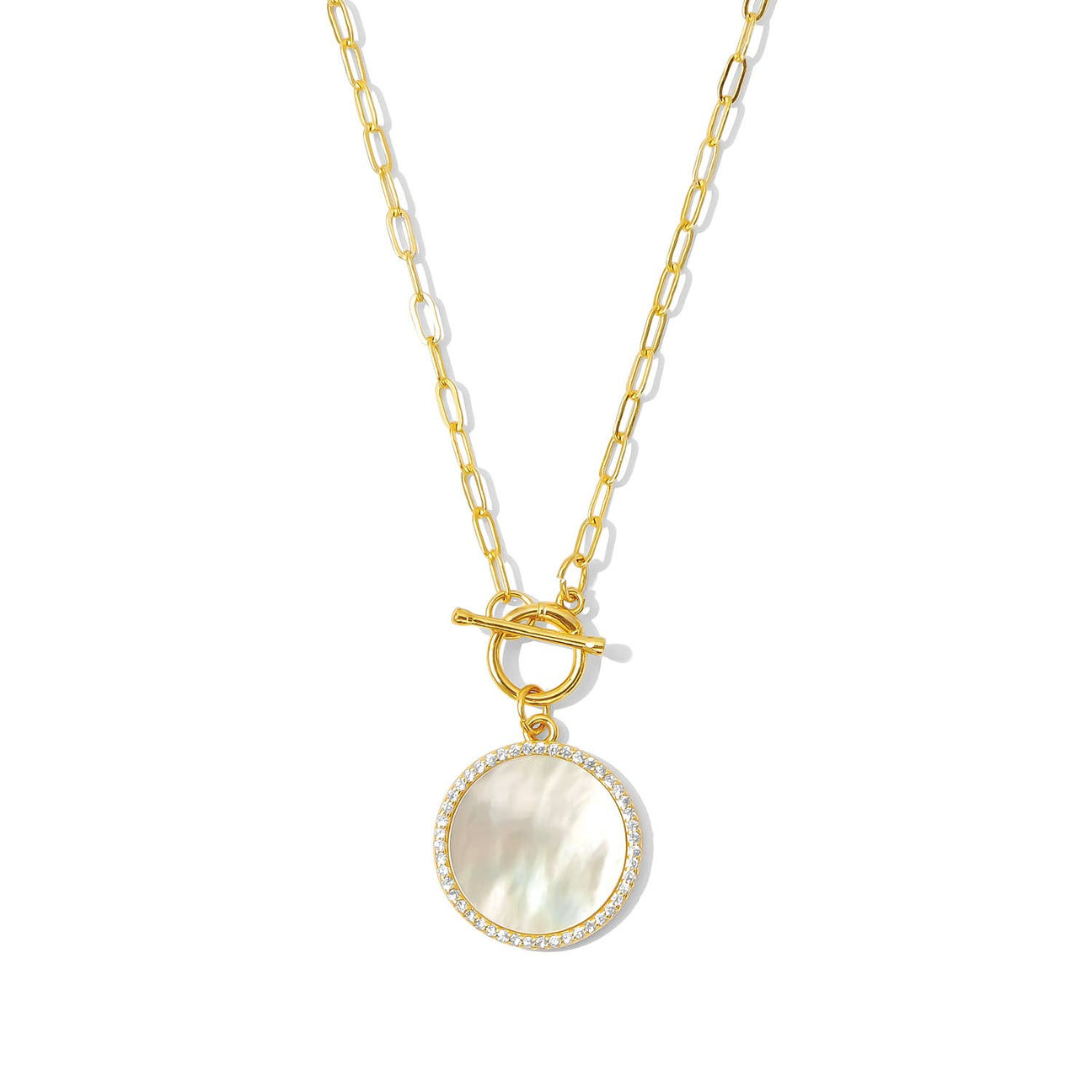 Mother of Pearl Toggle Necklace