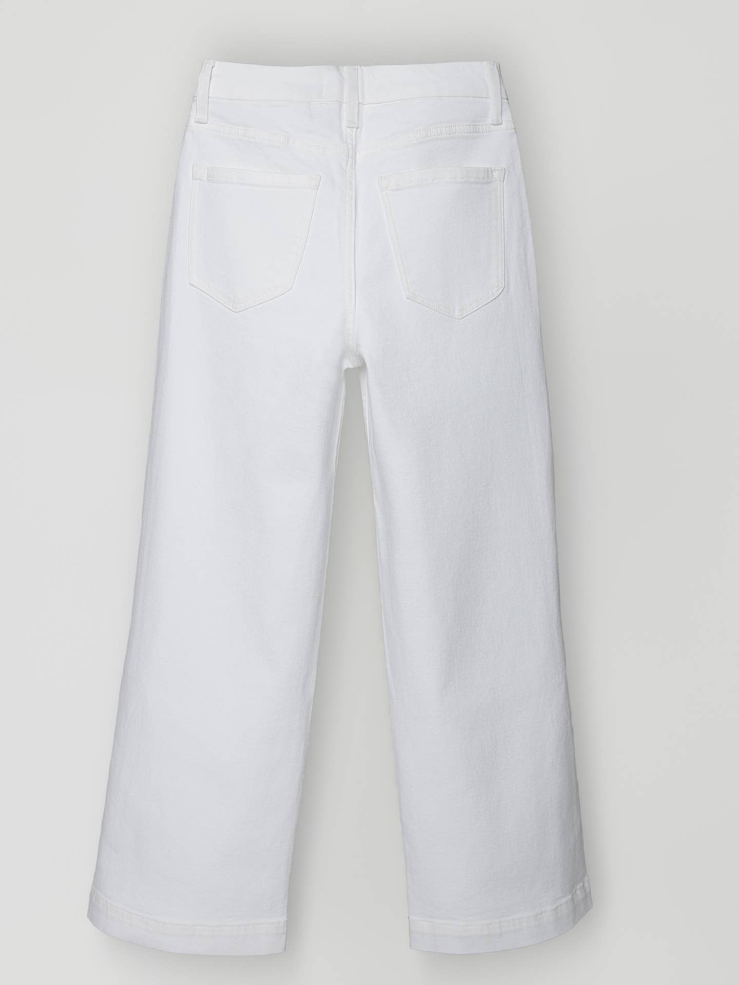 Patch Pocket White Summer Denim
