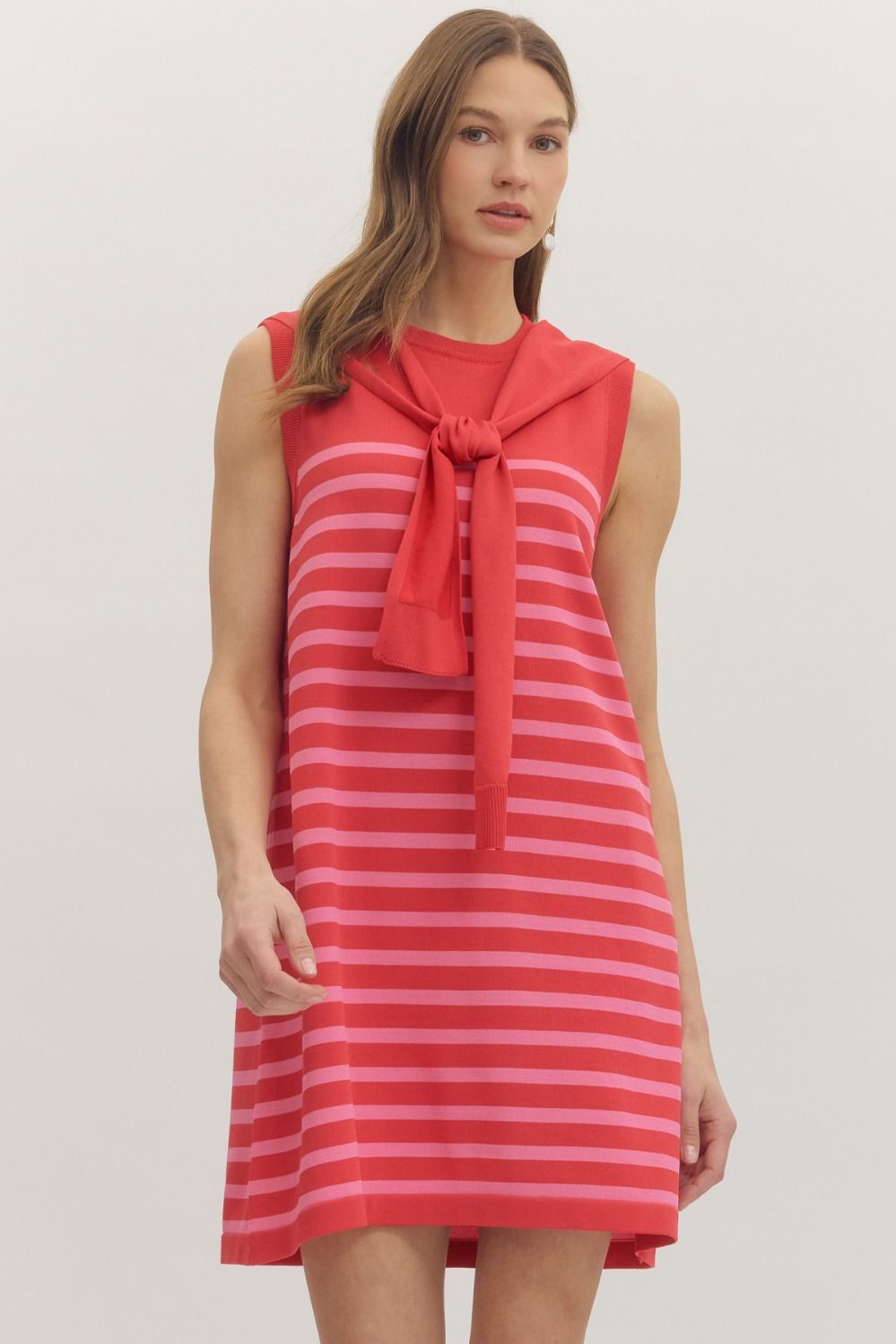 Celeste Sleeveless Knit Sweater Dress