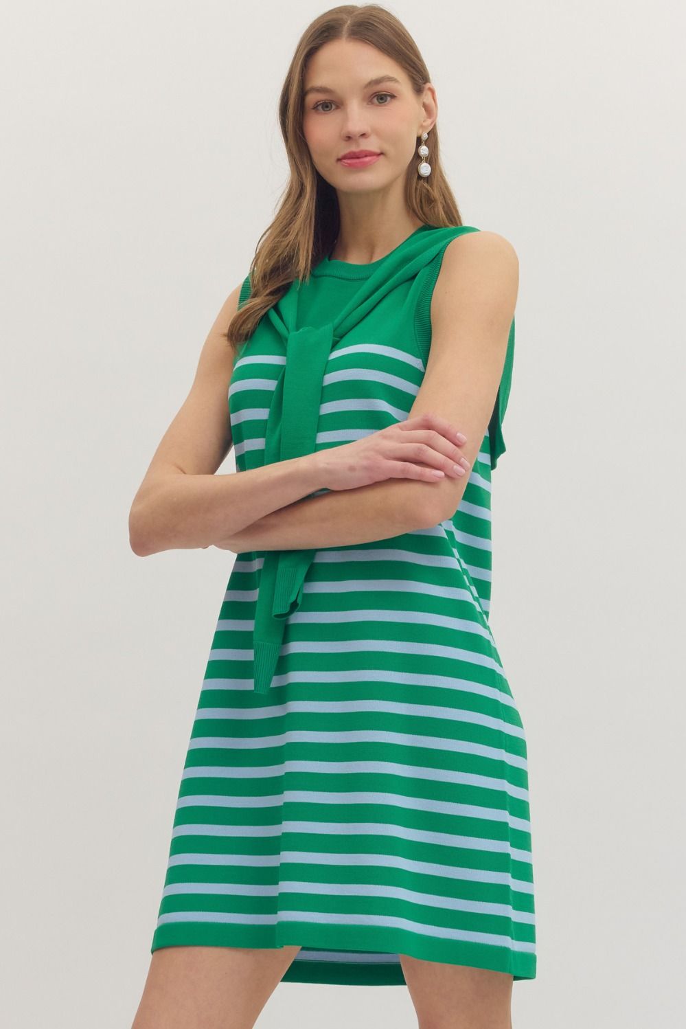 Celeste Sleeveless Knit Sweater Dress