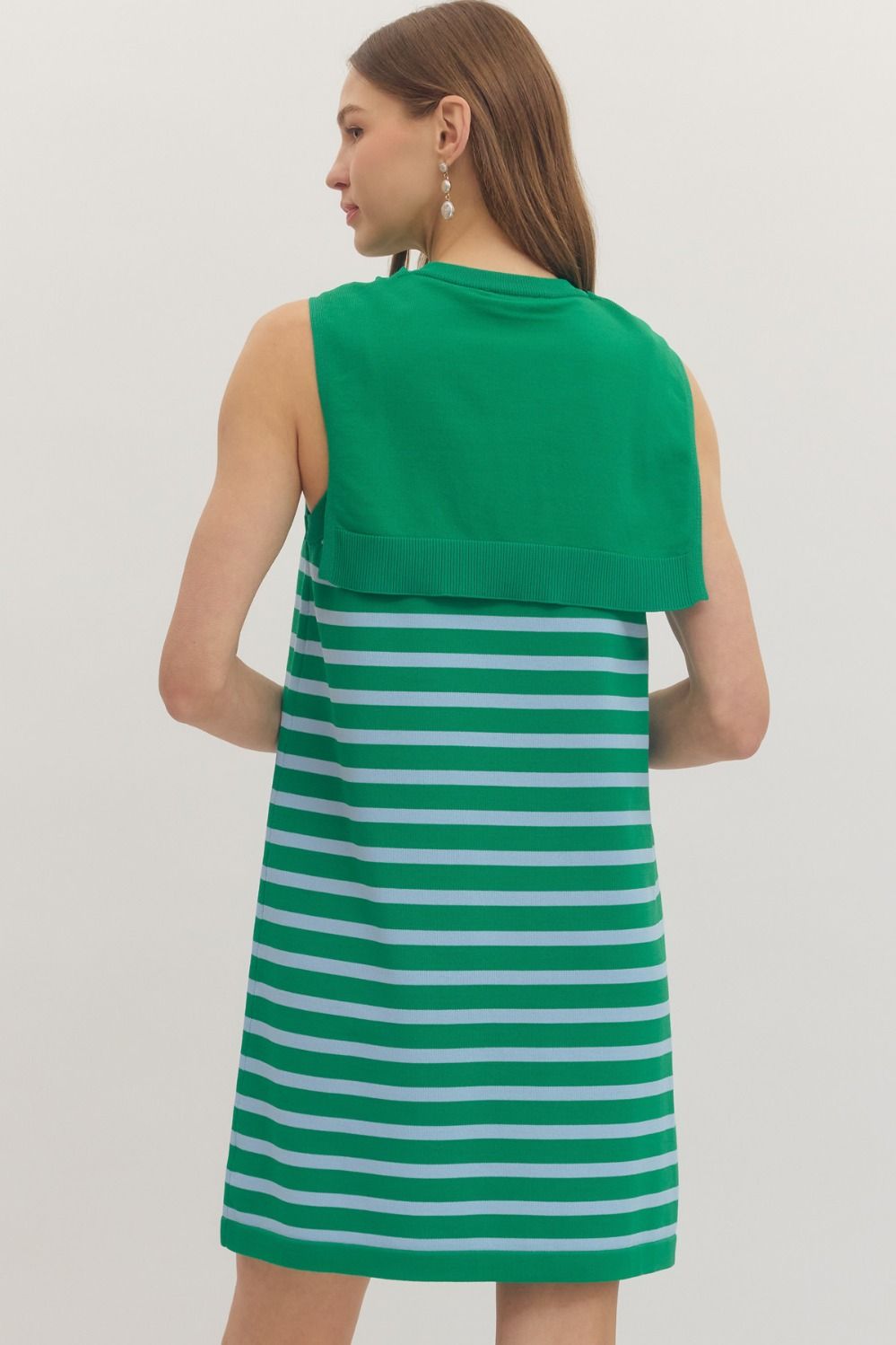 Celeste Sleeveless Knit Sweater Dress