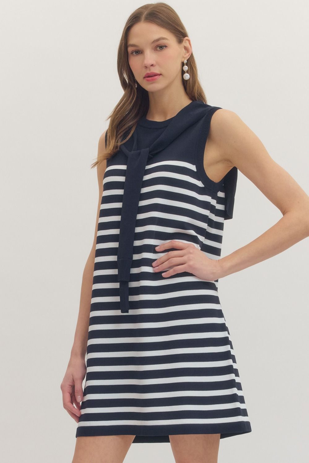 Noeli Nautical Stripe Dress Medium