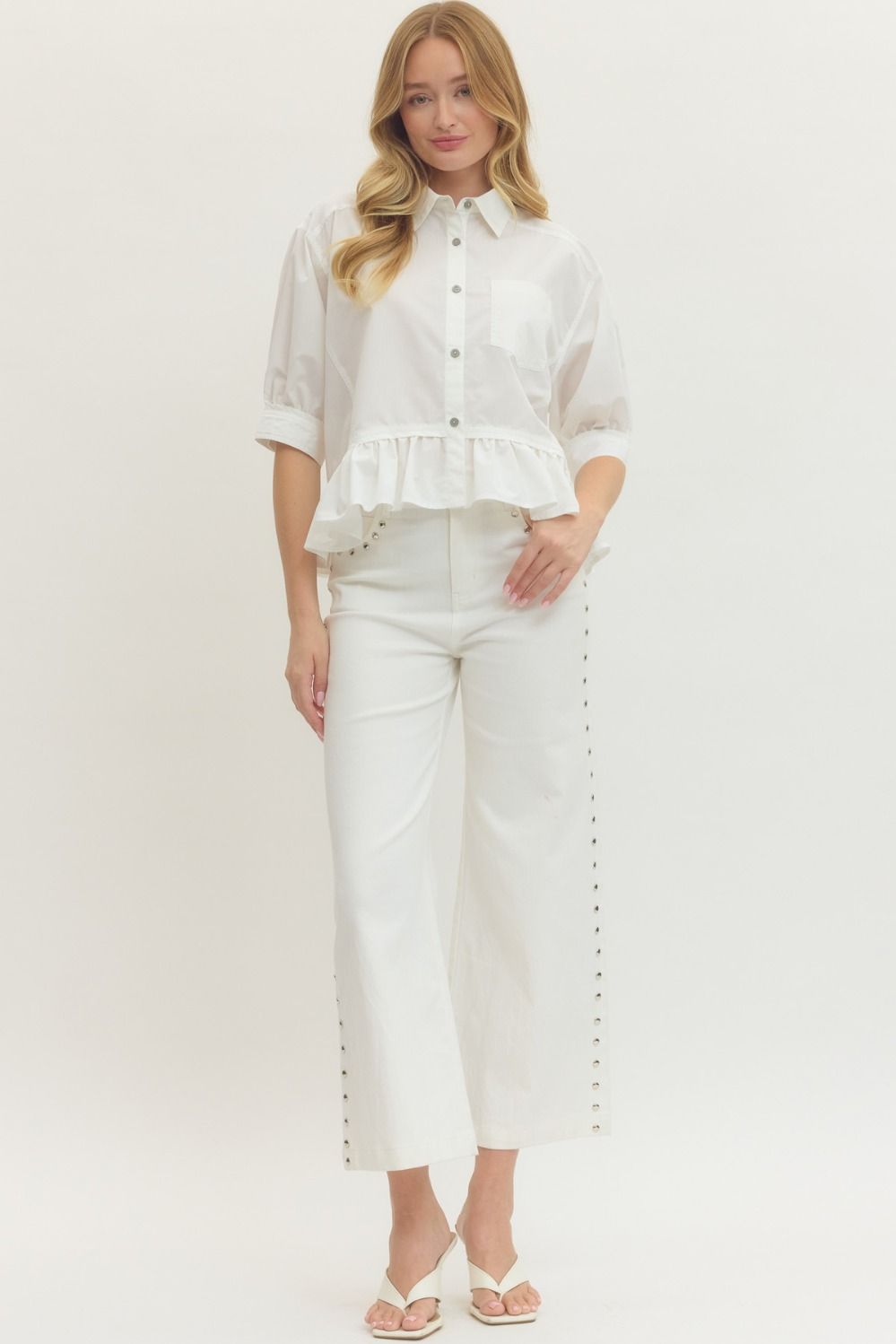 The Lola Button Front Blouse