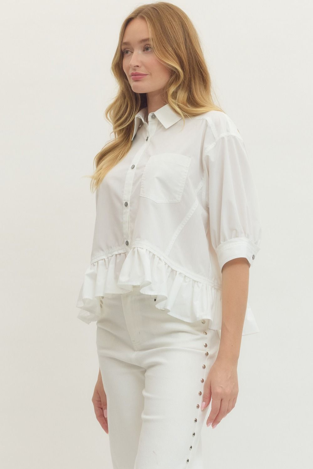 The Lola Button Front Blouse