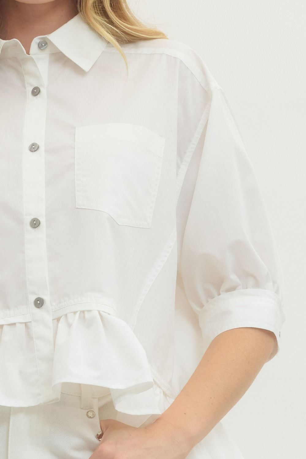 The Lola Button Front Blouse