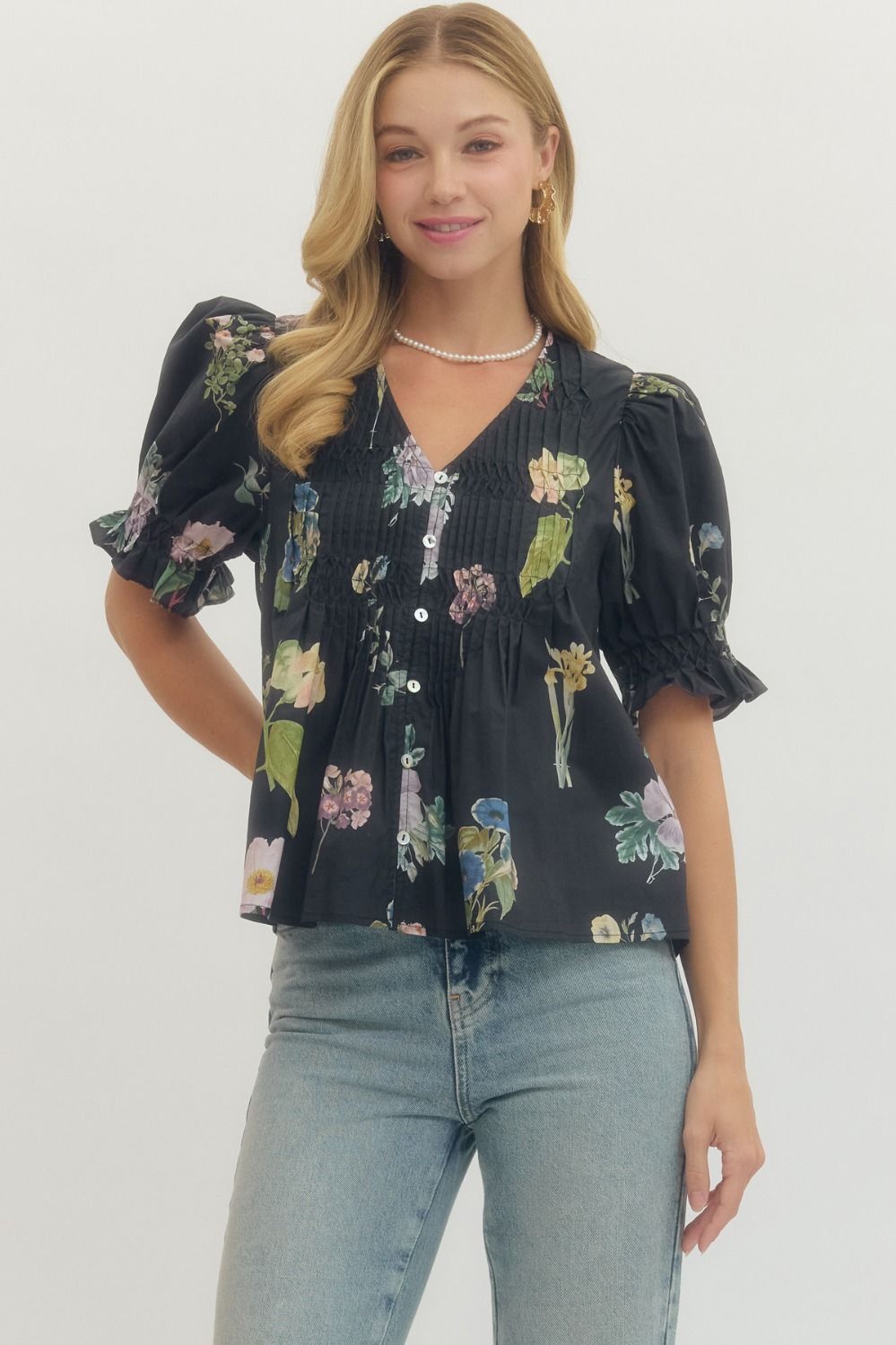 Florence Floral Print Blouse