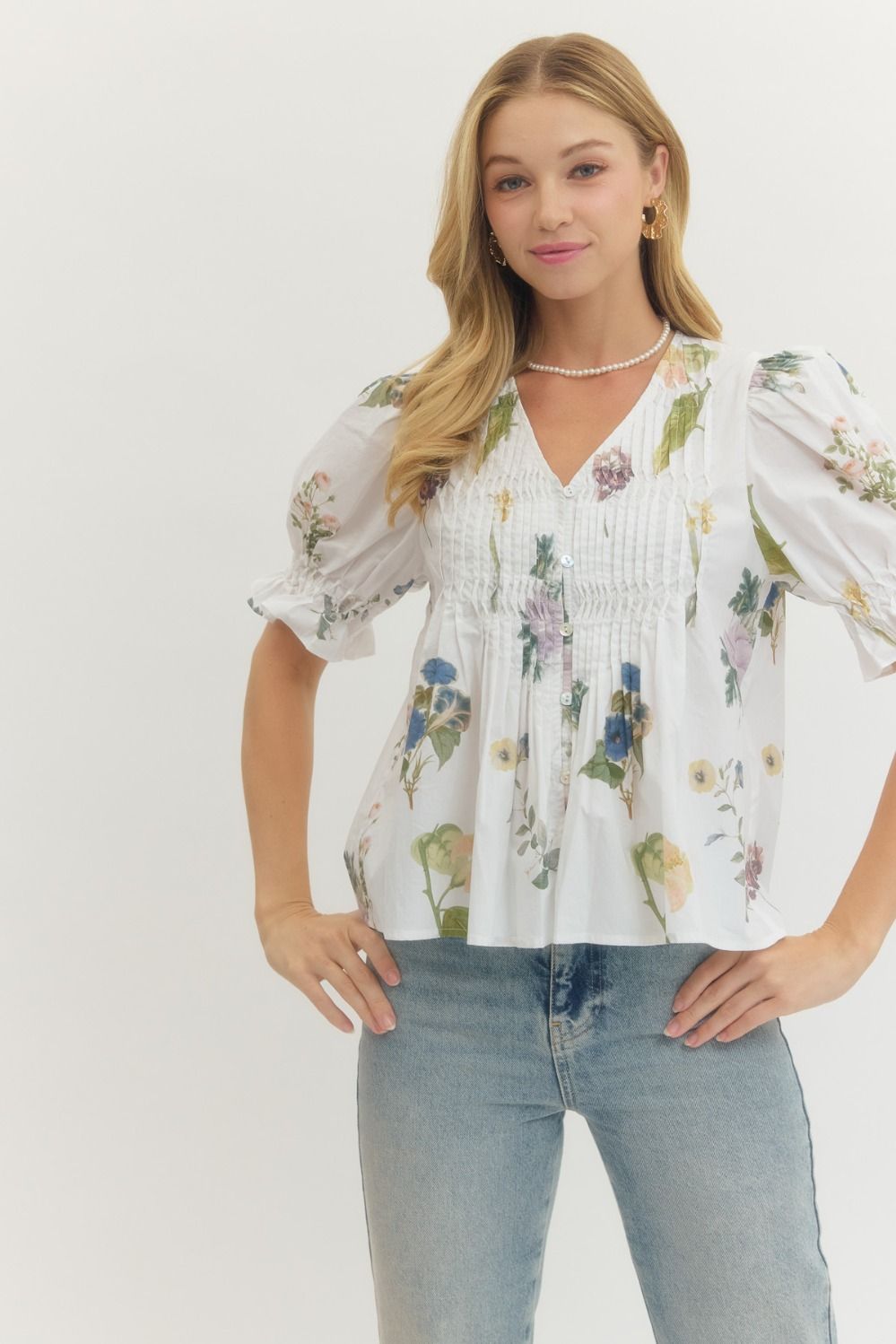 Florence Floral Print Blouse