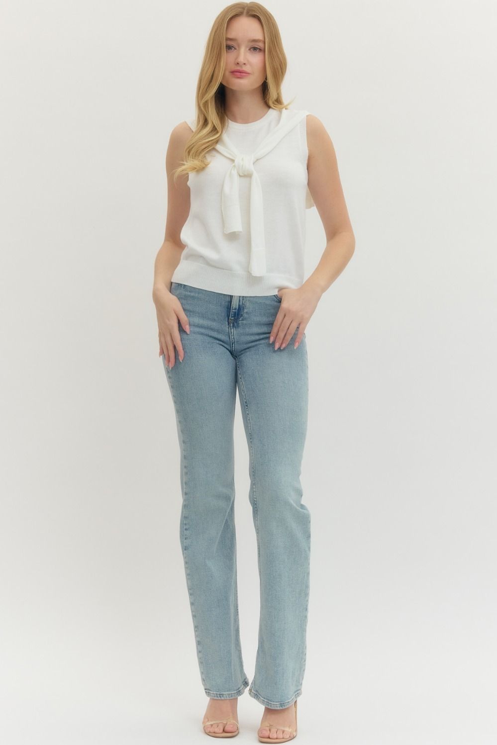 Preston Sweater with Tie Scarf