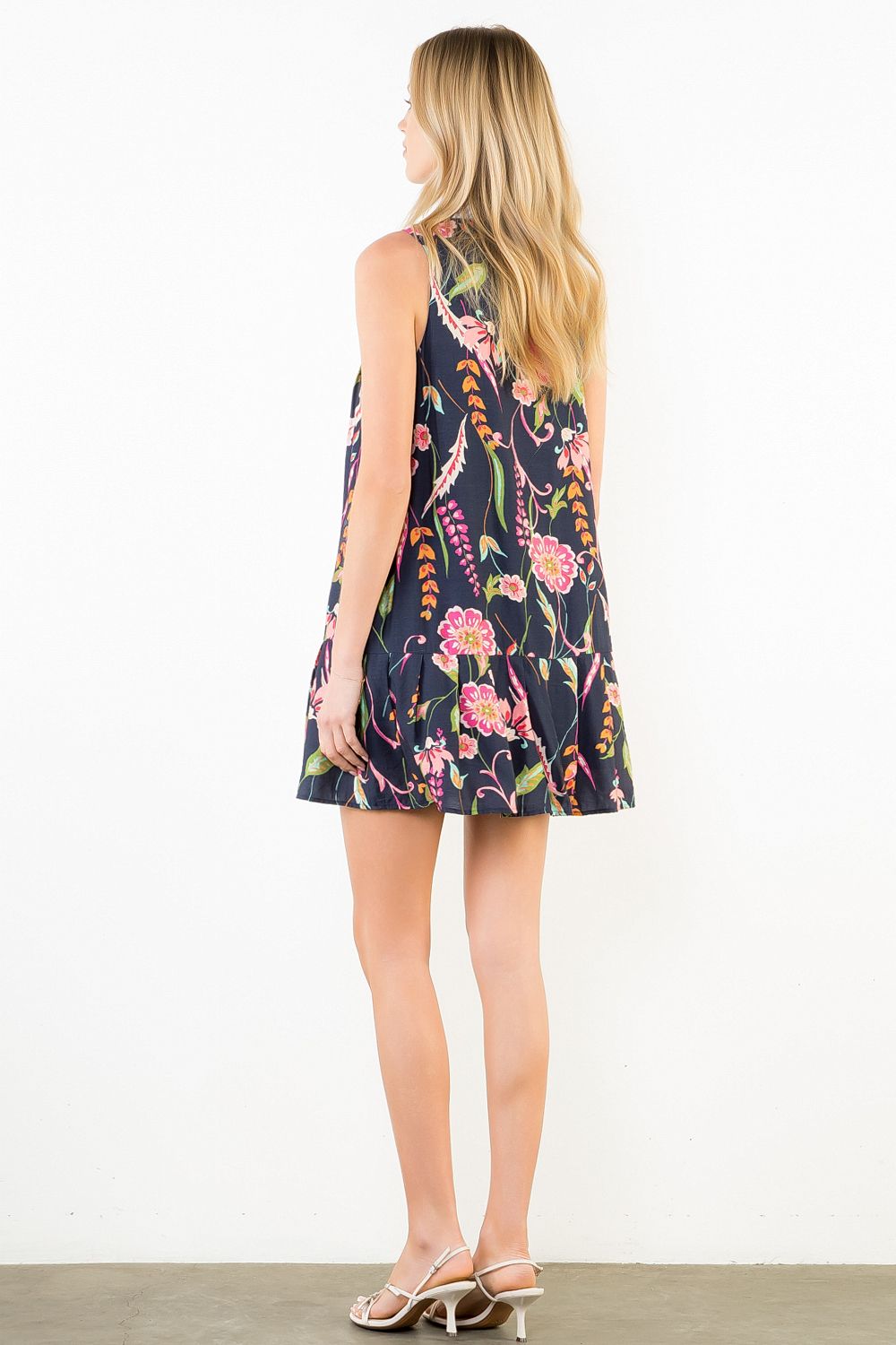 THML Collared Sleeveless Dress