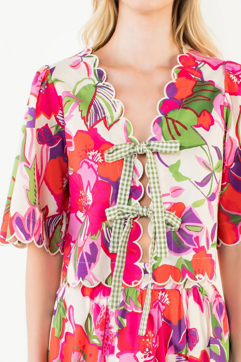 Capri Tie Front Top by THML