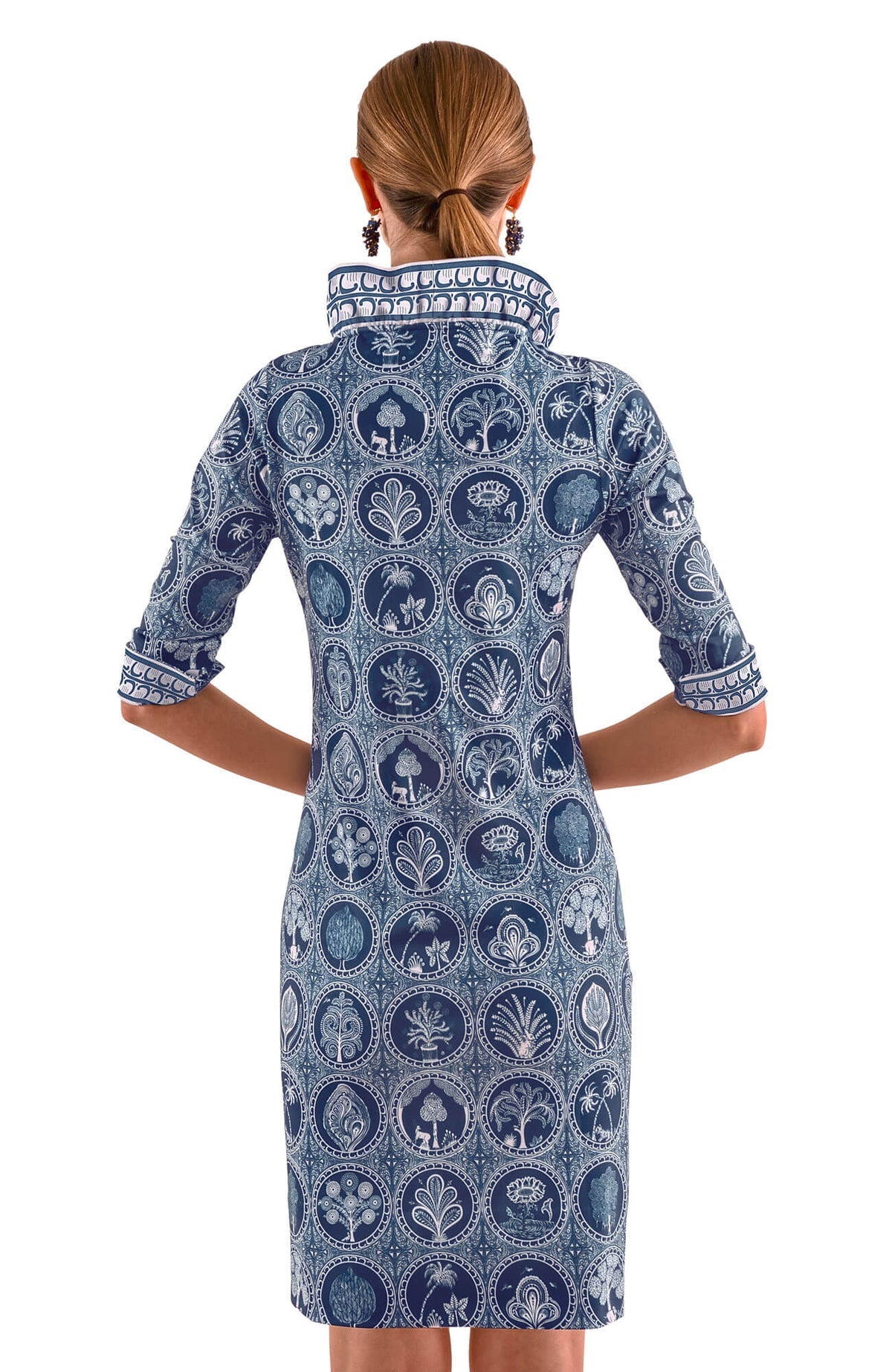 Ruffle Neck Dress by Gretchen Scott