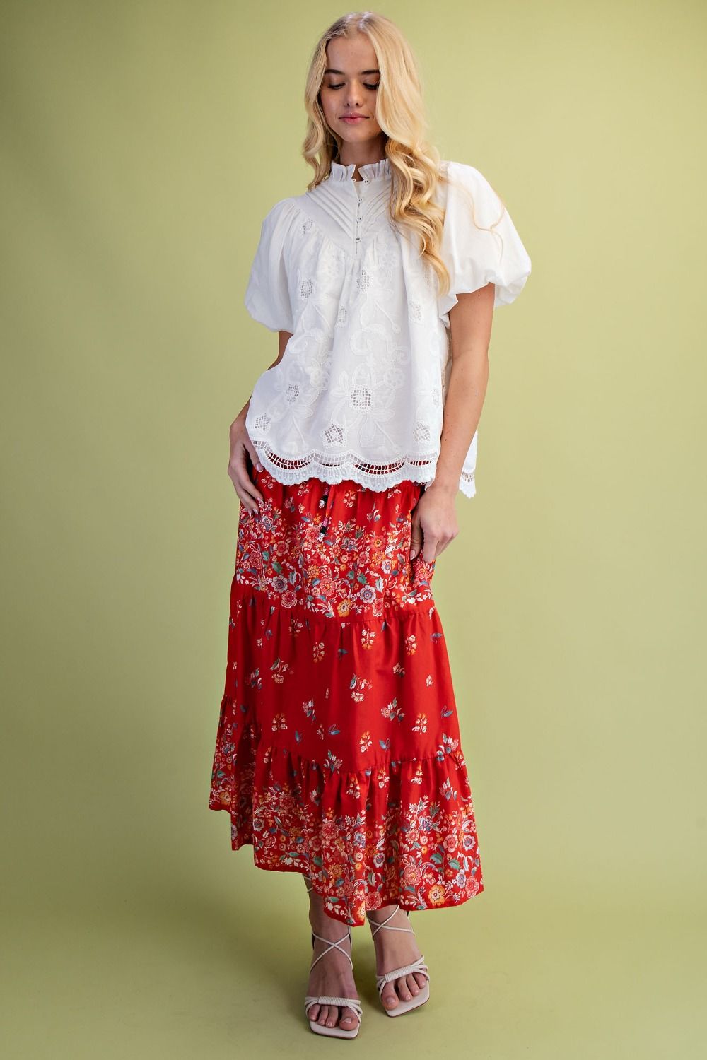 Boho Chic White Cotton Blouse