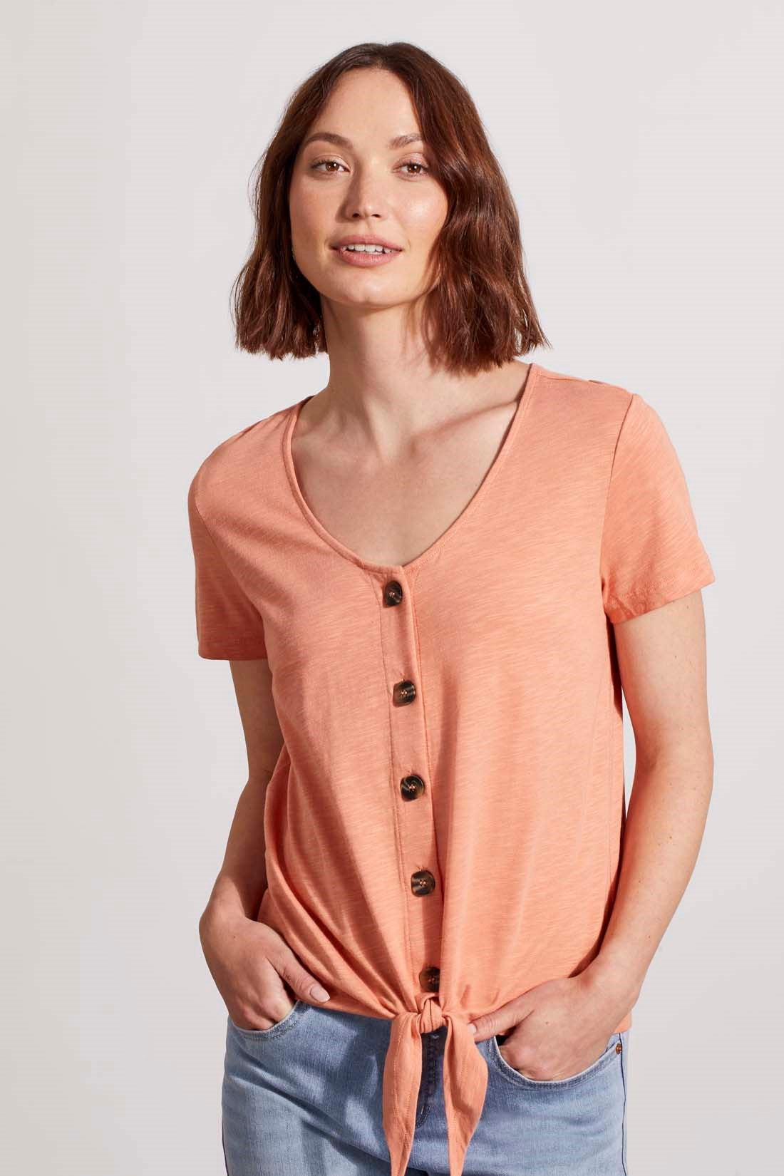 Adriana Top with Button Front - FINAL SALE