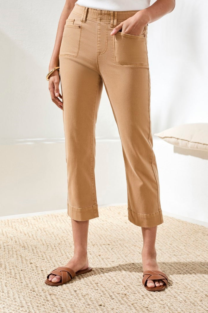 Comfort Stretch Pull On Flare Capri