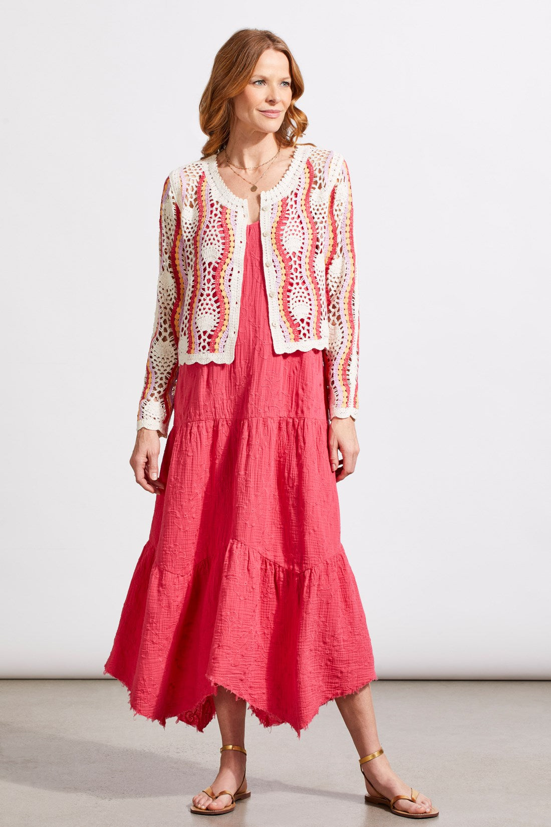 Crochet Cardigan by Tribal Fashion - FINAL SALE