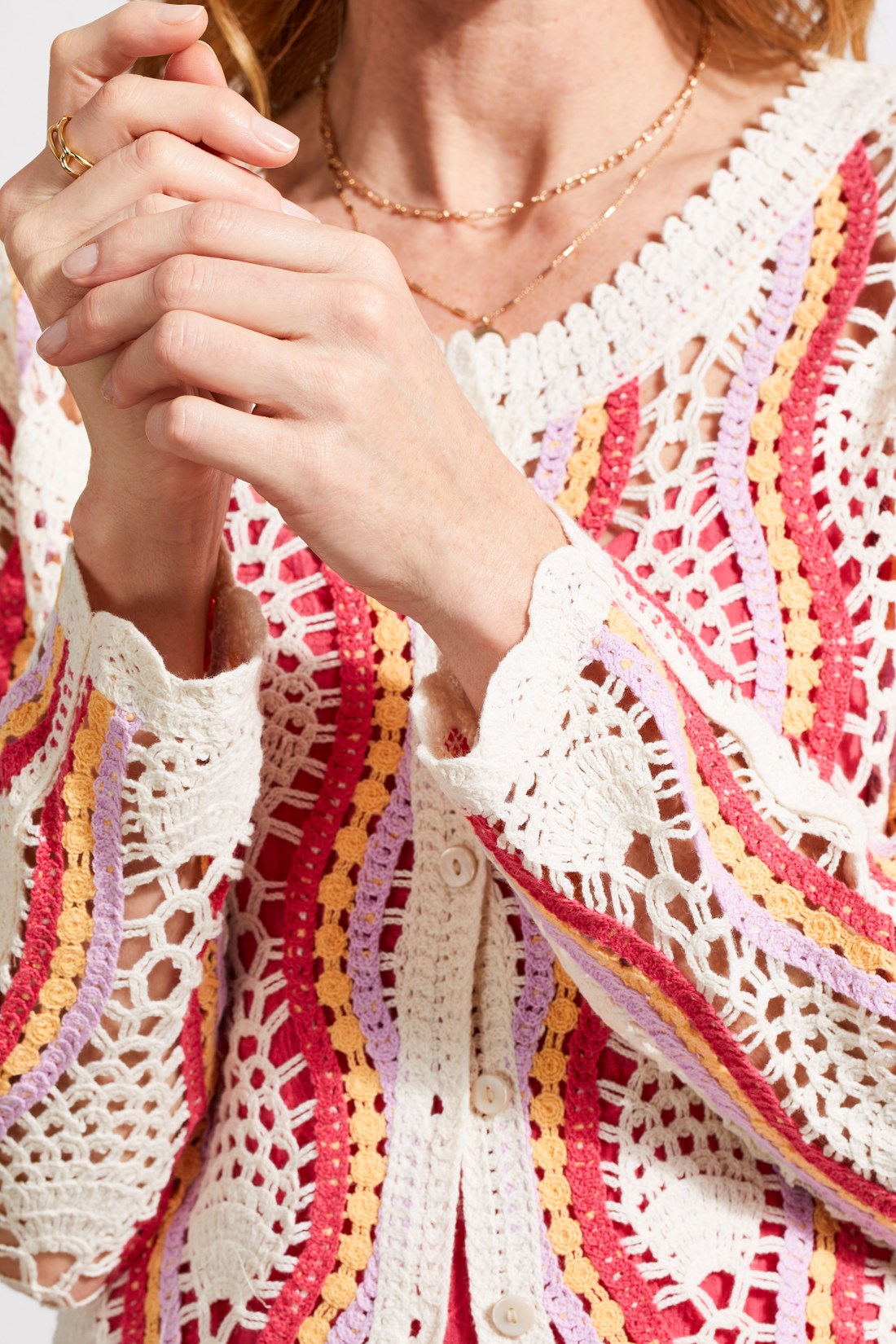 Crochet Cardigan by Tribal Fashion - FINAL SALE