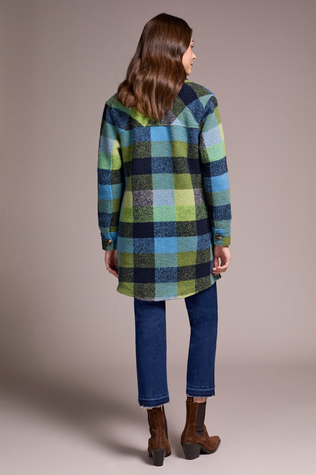 Nightfall Plaid Collared Shacket