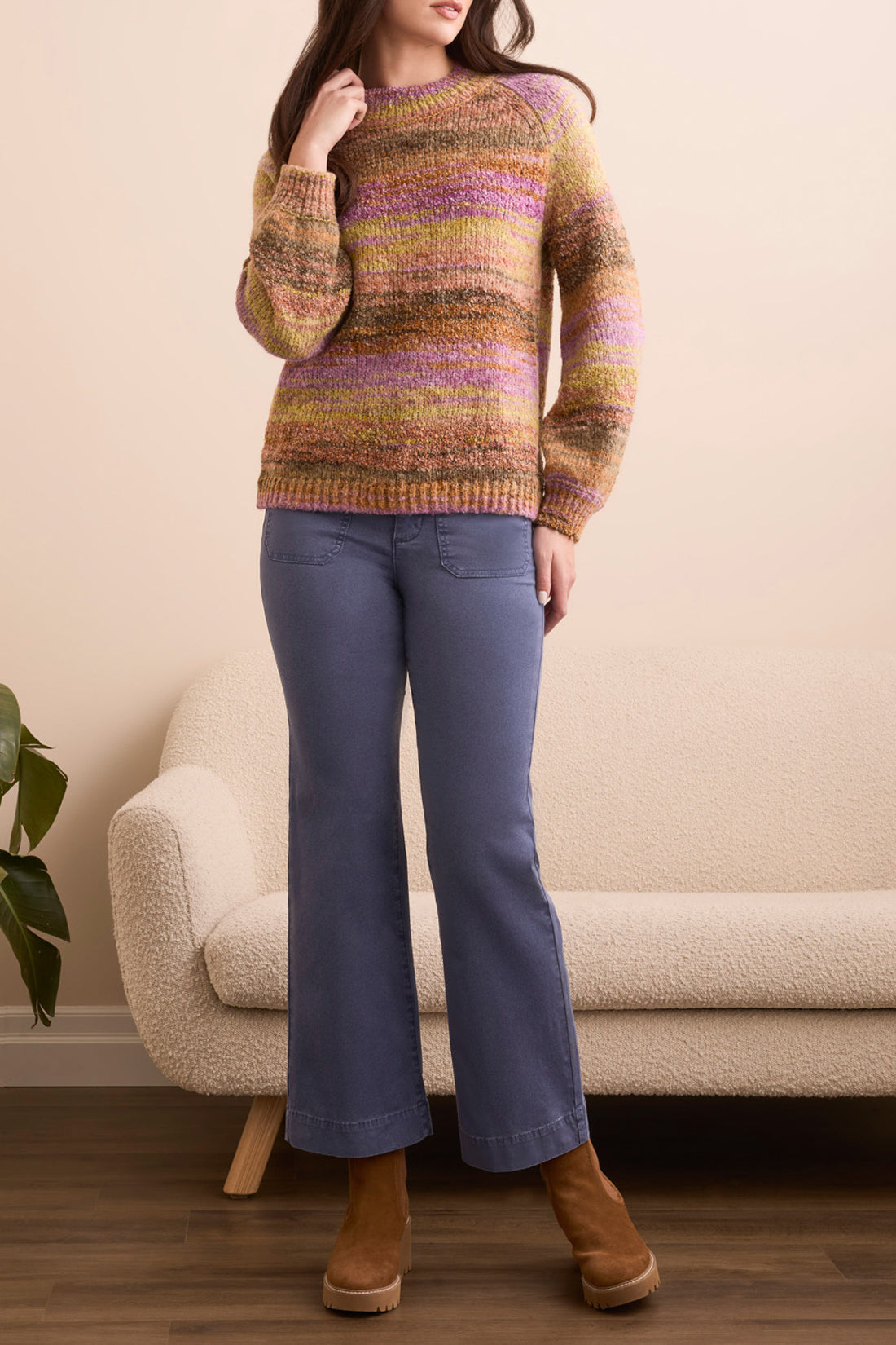 The Marlowe Mock Neck Sweater by Tribal Fashion