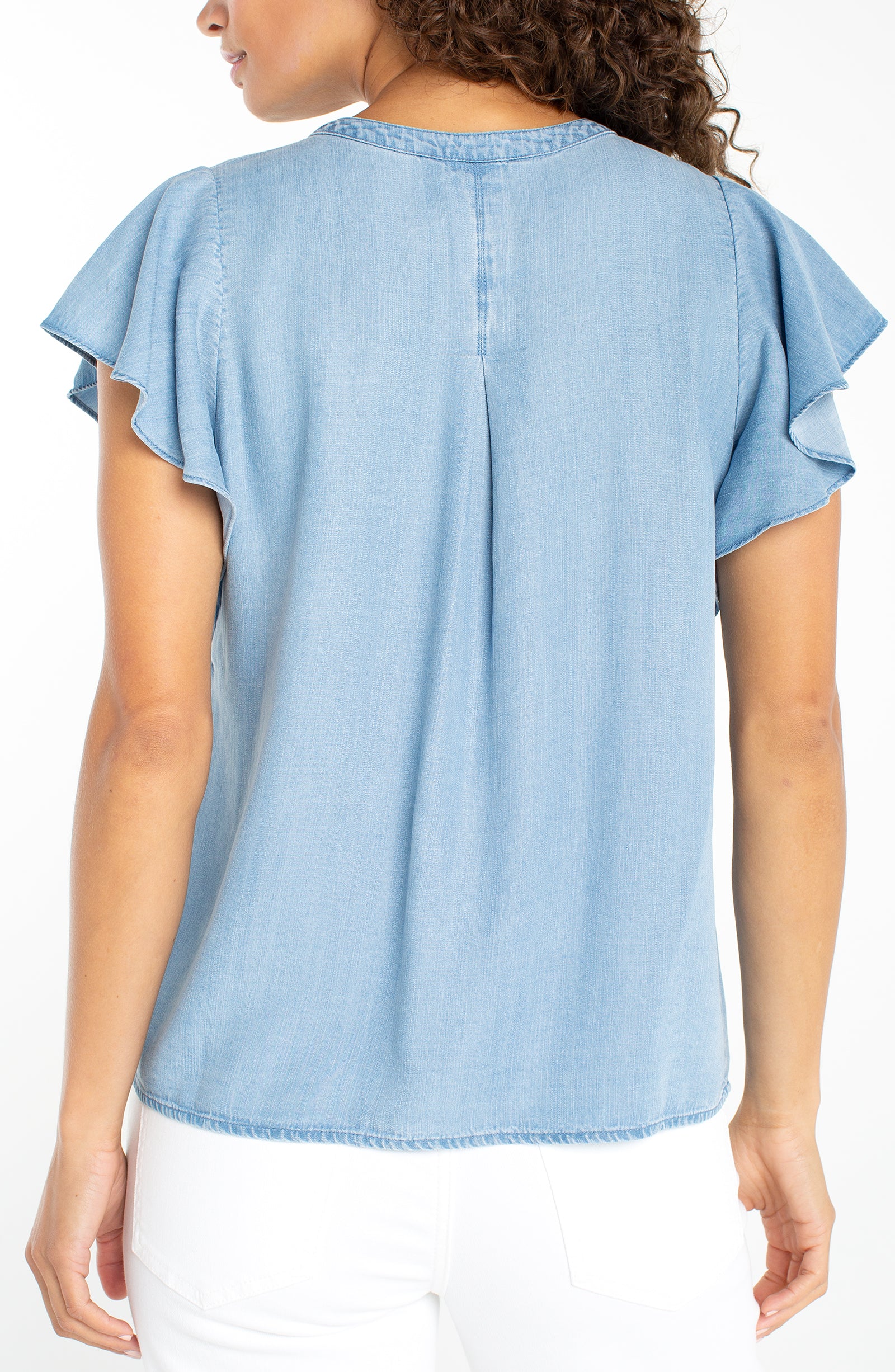 Liverpool Flutter Sleeve Top