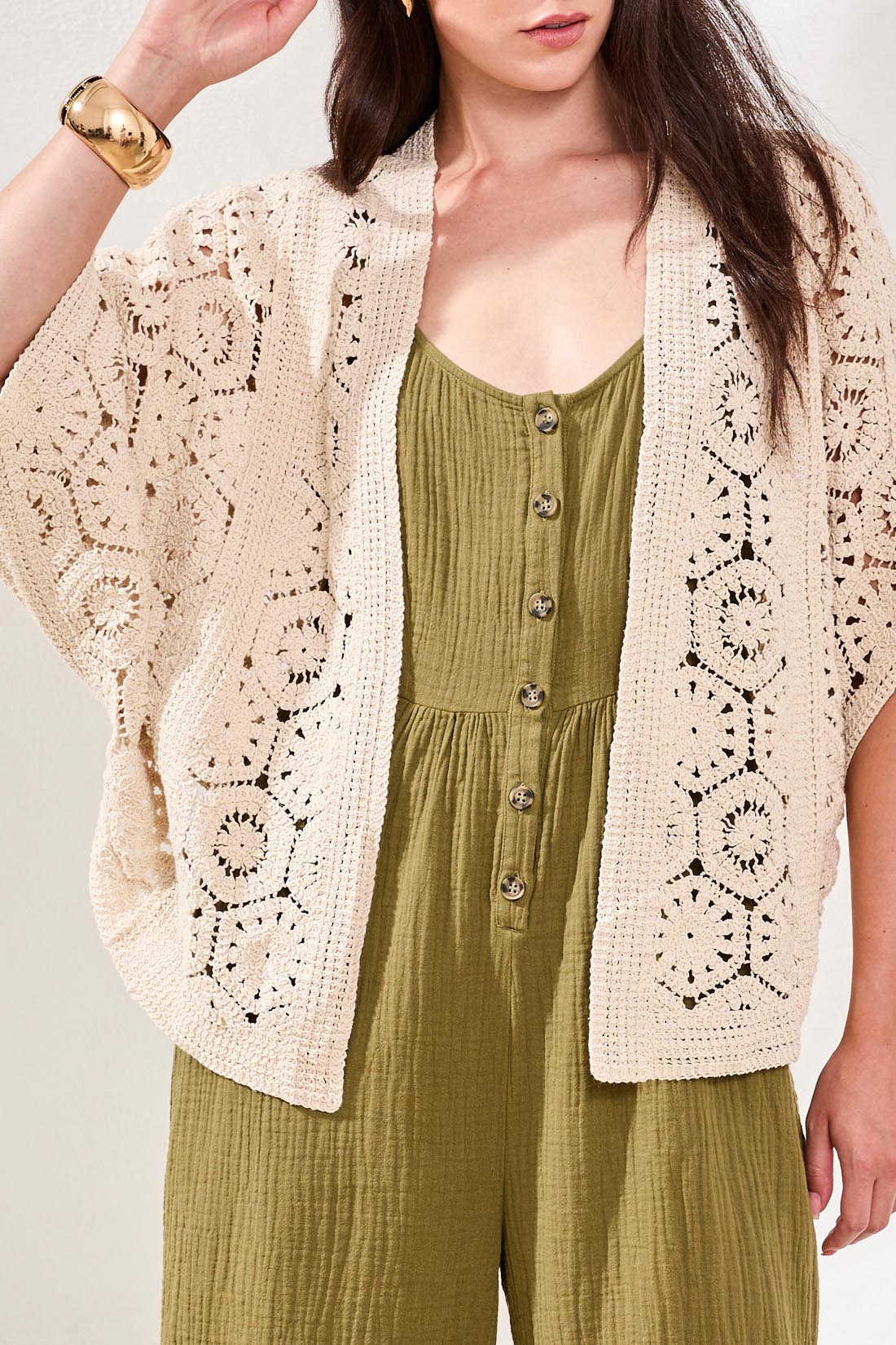 Crochet Cardigan Wrap by Tribal