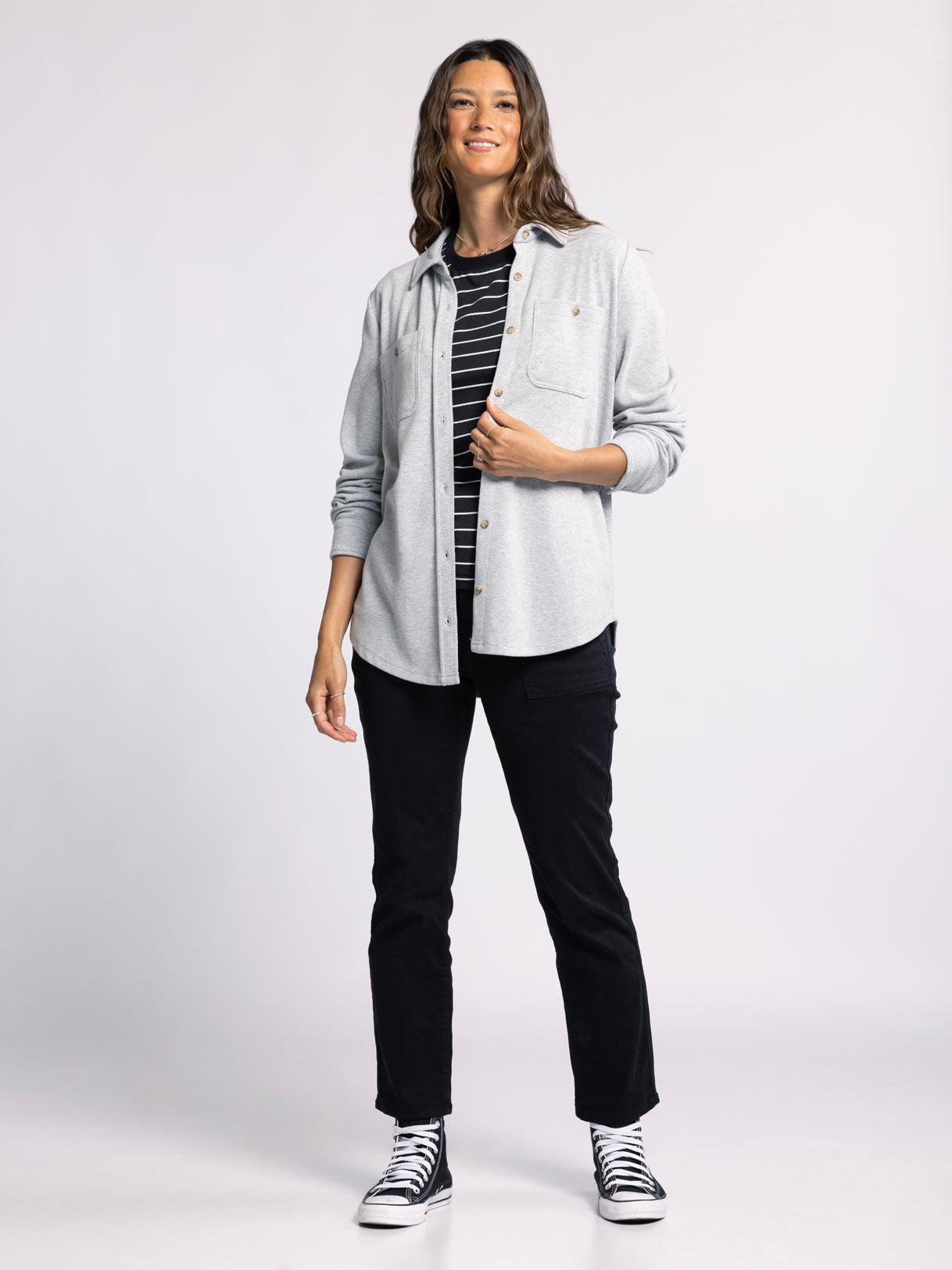 Lewis Shirt in Heather Grey