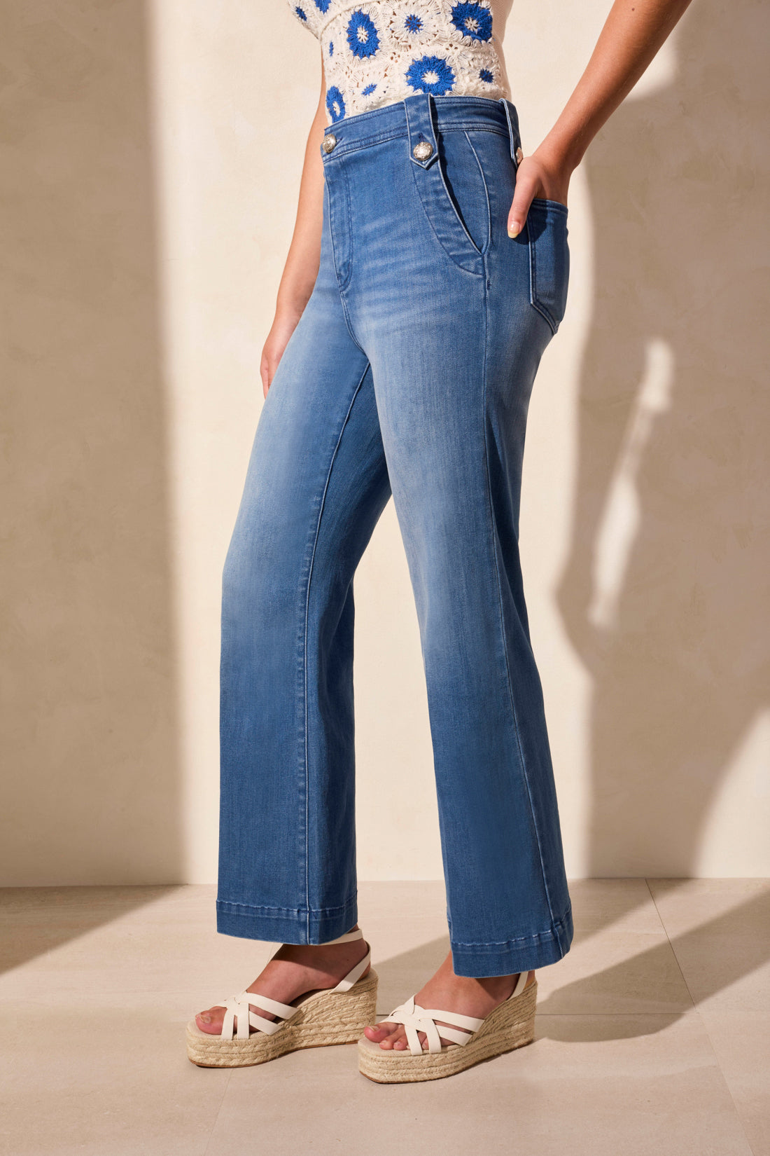 Brooke Palazzo Marine Jeans by Tribal