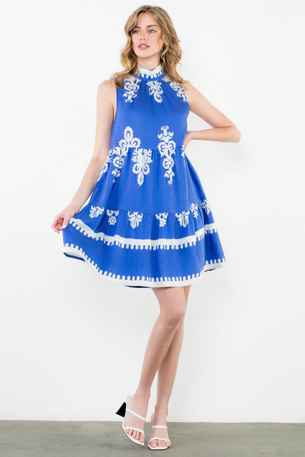 Sasha Tiered Midi Dress by THML