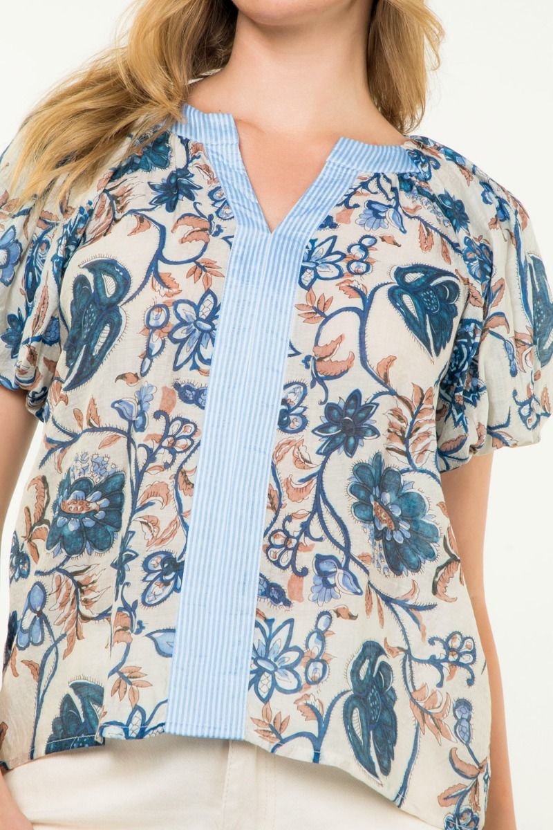 Cassie Floral Print Top by THML