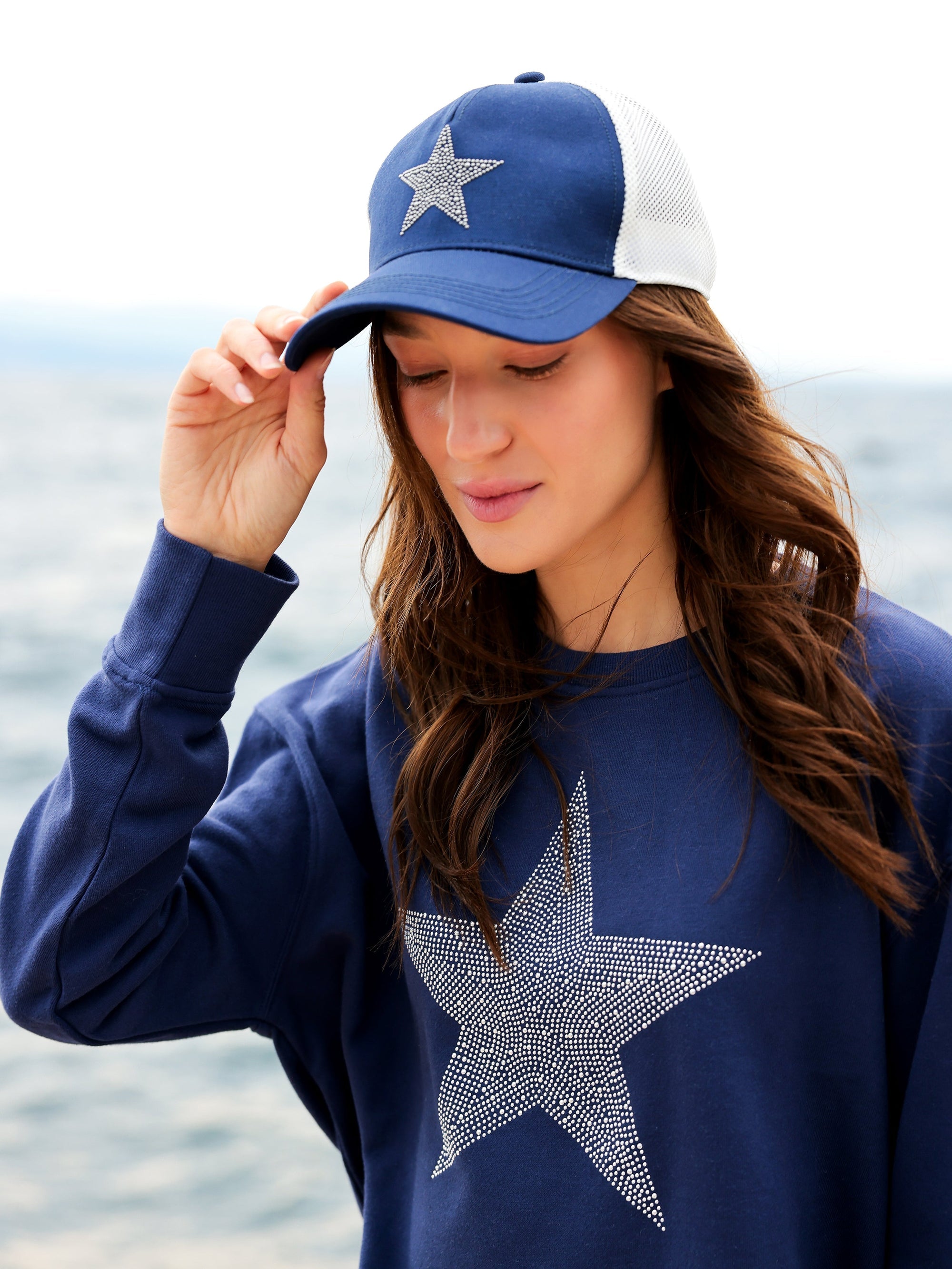 Star Patch Sweatshirt by Shiraleah