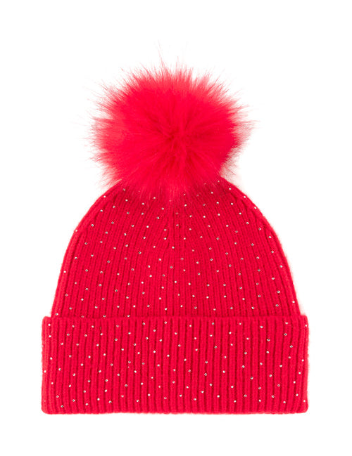 Rhinestone Stud Beanie
