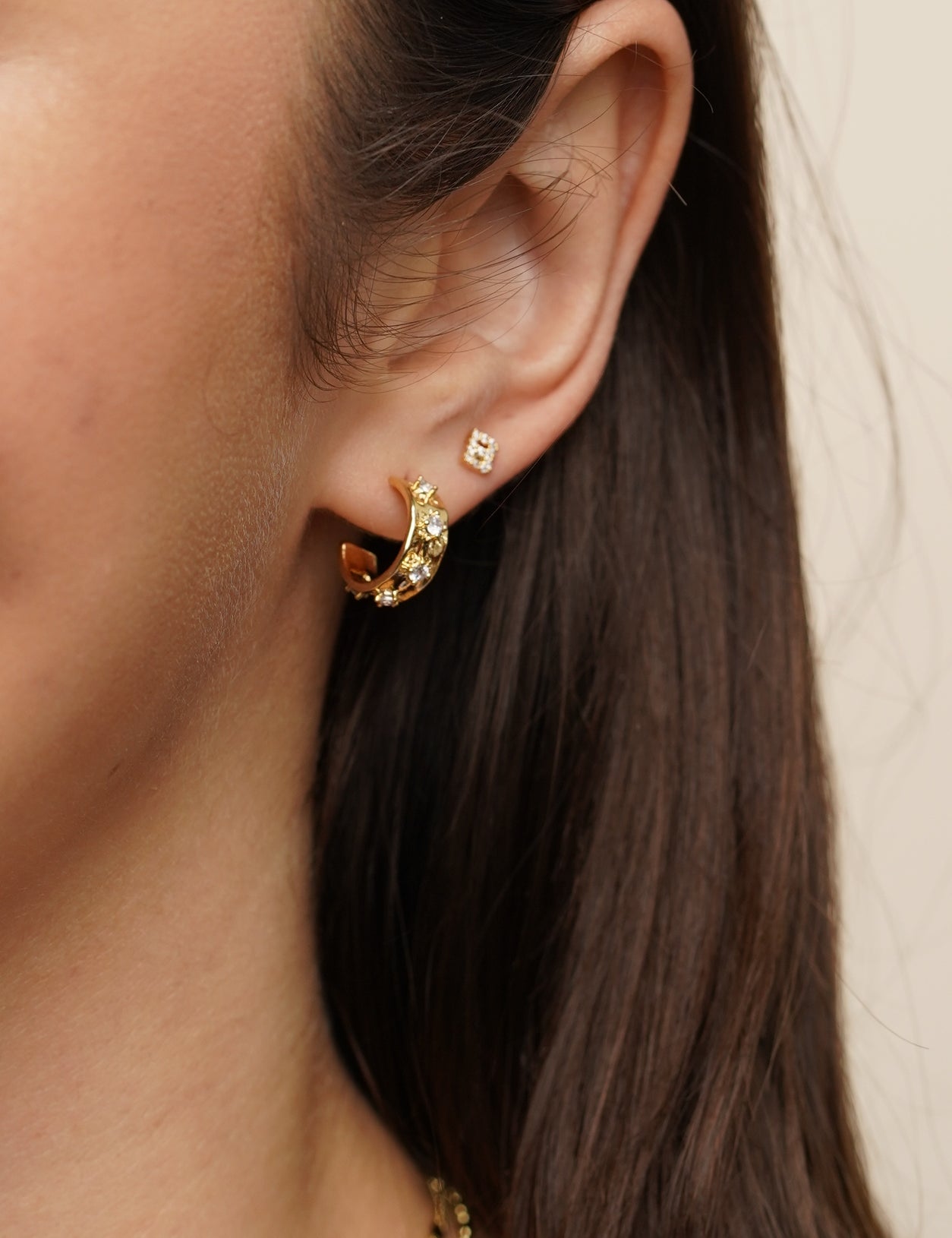 Brenda Grands Initial Post Earrings