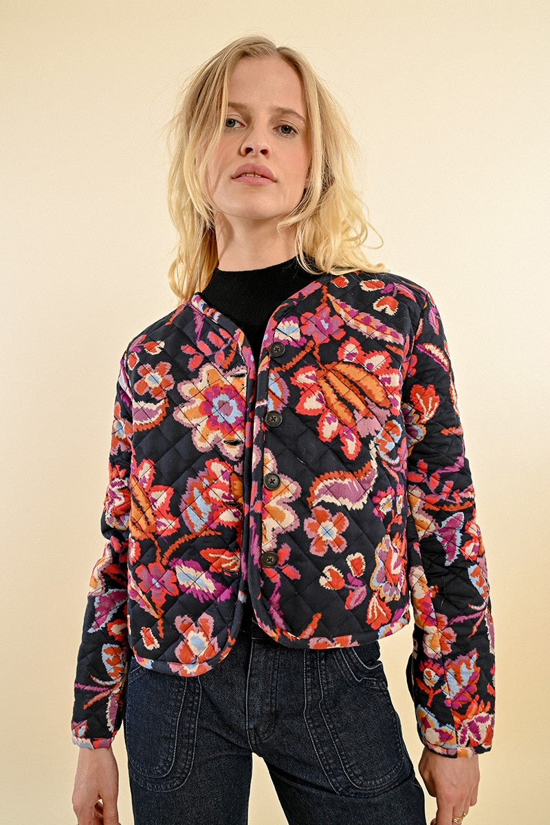 Molly Bracken Floral Quilted Coat