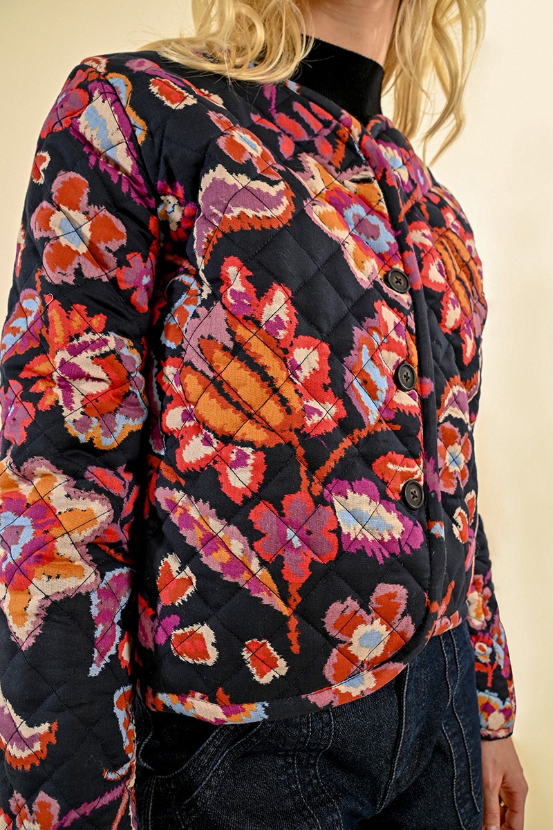 Molly Bracken Floral Quilted Coat