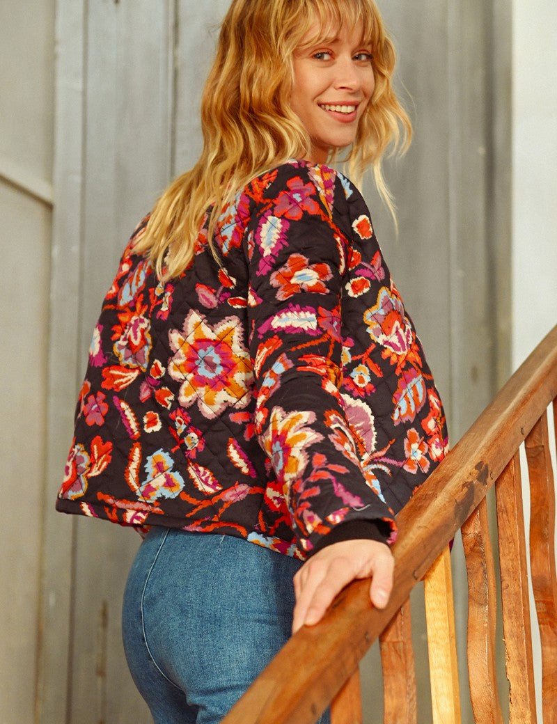 Molly Bracken Floral Quilted Coat - FINAL SALE