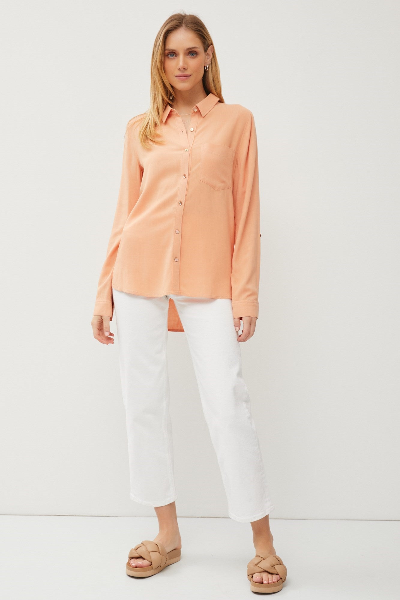 Long Sleeve Spring Button Down - FINAL SALE