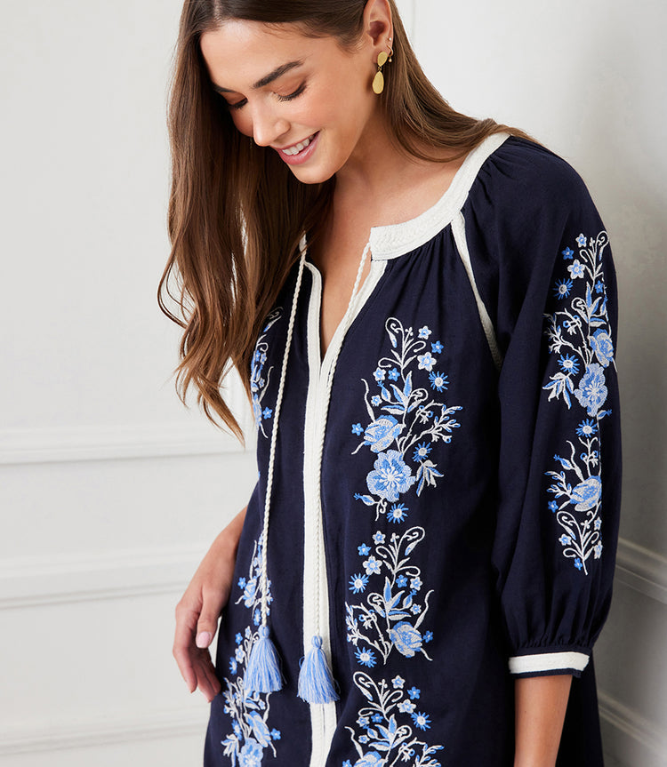 Karen Kane Embroidered Detail Dress