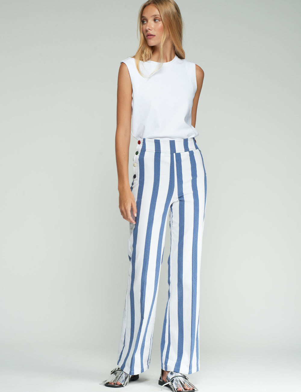 Villagallo Sailor Striped Trousers - FINAL SALE